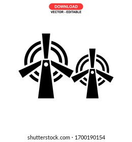 turbine icon or logo isolated sign symbol vector illustration - high quality black style vector icons
