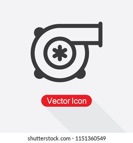 Turbine Icon, Motor Icon, Turbo Icon Vector Illustration Eps10