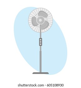 Turbine icon propeller fan rotation technology equipment blade wind ventilator and propeller equipment generator vector illustration.