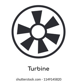 Turbine icon vector isolated on white background for your web and mobile app design, Turbine logo concept