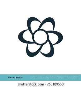Turbine Icon Vector Logo Template Illustration Design. Vector EPS 10.