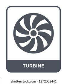 turbine icon vector on white background, turbine trendy filled icons from Electronic devices collection, turbine simple element illustration