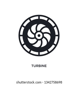 turbine isolated icon. simple element illustration from electronic devices concept icons. 