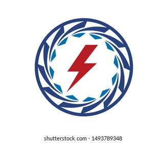 Turbine, Power Energy and Power Generator Creative Symbol