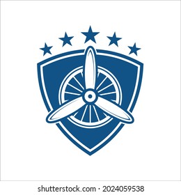 turbine in the shield or emblem.