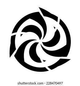 Turbine tattoo vector 