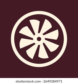 Turbine trendy vector art design applicative amazing colorful useful illustration.eps