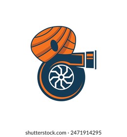 turbine turban abstract logo modern style