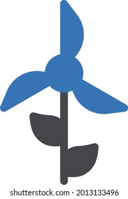 turbine vector glyph colour icon