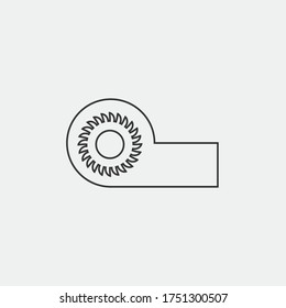 turbine vector icon hydro power generator