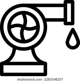 ilustración de turbine Vector en un fondo transparente. Símbolos de calidad superior. Iconos vectoriales de línea delgada para el diseño de conceptos y gráficos.