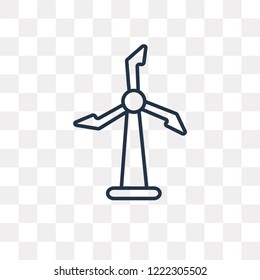 Turbine vector outline icon isolated on transparent background, high quality linear Turbine transparency concept can be used web and mobile