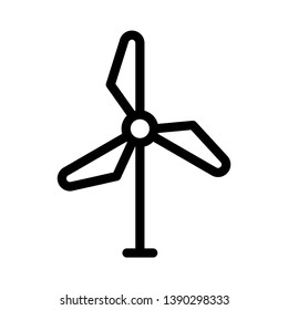 turbine vector thin line icon