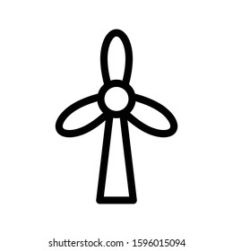 turbine vector thin line icon 