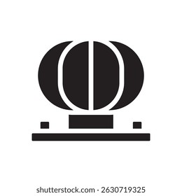 Ícones do vetor do ventilador da turbina no design moderno EPS 10