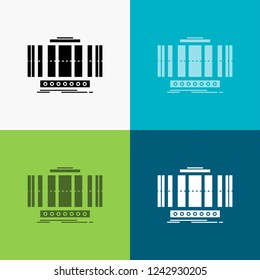 Turbine, Vertical, axis, wind, technology Icon Over Various Background. glyph style design, designed for web and app. Eps 10 vector illustration