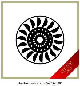 turbine wheel, icon