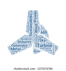 turbine word cloud. tag cloud about turbine