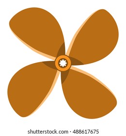 Turbines icons propeller fan rotation technology equipment