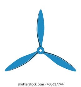Turbines icons propeller fan rotation technology equipment