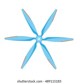 Turbines icons propeller fan rotation technology equipment