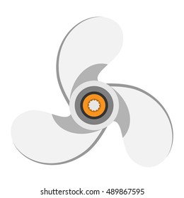 Turbines icons propeller fan rotation technology equipment