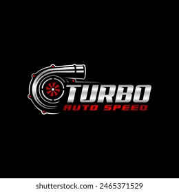 turbo automotive logo template illustration