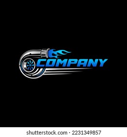 turbo car automotive logo template