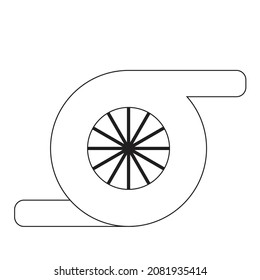 The turbo charger compressor for the cars - illustration 