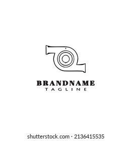 turbo charger logo cartoon icon design template modern vector illustration