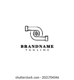 turbo charger logo icon design template modern vector illustration