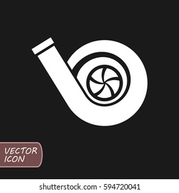 Turbo charger vector icon