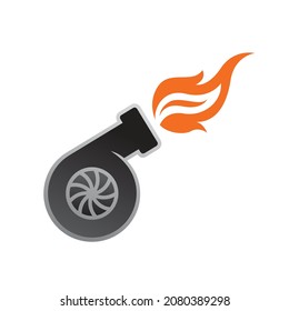 turbo charger  vector illustration logo icon clipart