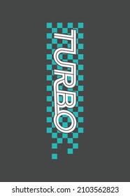 turbo checks graphic legging fashion