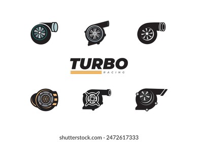 turbo diesel logo vector template art design