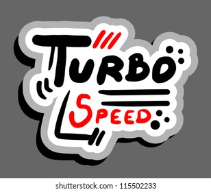 Turbo draw sticker