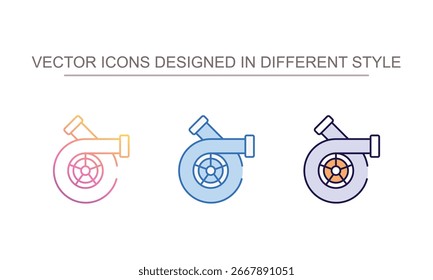 Turbo engine icon design with white background stock illustration