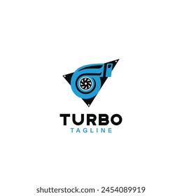 Turbo Engine Logo Icon Design Symbol Template Flat Style Vector