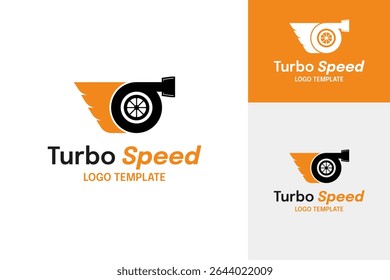 Turbo Motor Mechaniker Logo Design Vorlage Vektorgrafik