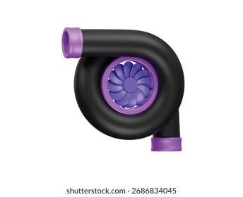 ícone turbo renderização de ilustração 3d