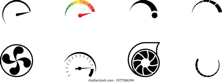 Turbo icon or logo, vector illustration.