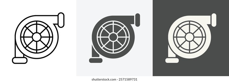 Turbo Icon set vector art