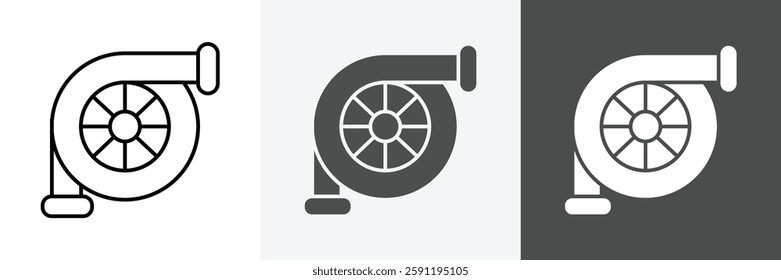 Turbo Icon set vector art