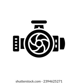 turbo icon. vector glyph icon for your website, mobile, presentation, and logo design.