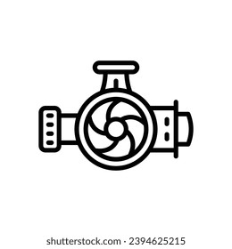 turbo icon. vector line icon for your website, mobile, presentation, and logo design.