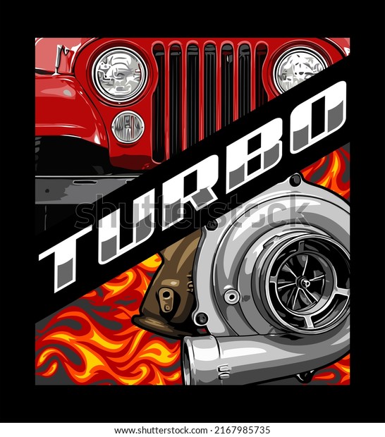 turbo kit with fire and suv\
car