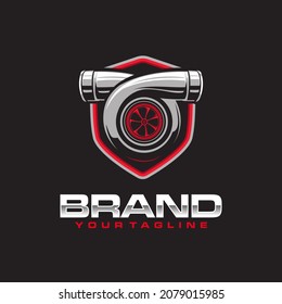 turbo logo with black background