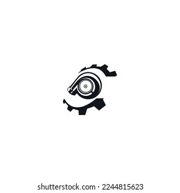 turbo logo. designs simple and elegant. automotive logo design vector