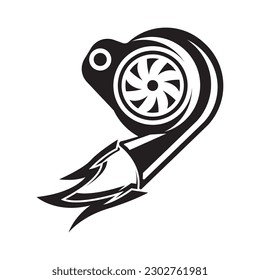 Turbo logo icon,illustration design template.