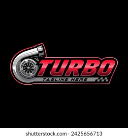 Turbo logo, machine logo template, Garage logo